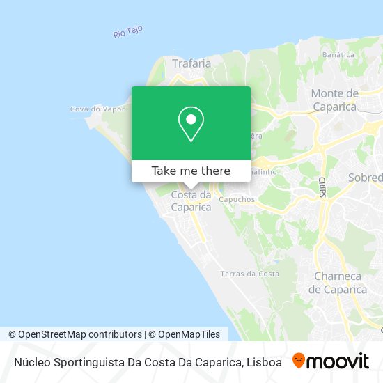 Núcleo Sportinguista Da Costa Da Caparica map