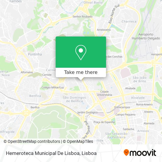 Hemeroteca Municipal De Lisboa mapa