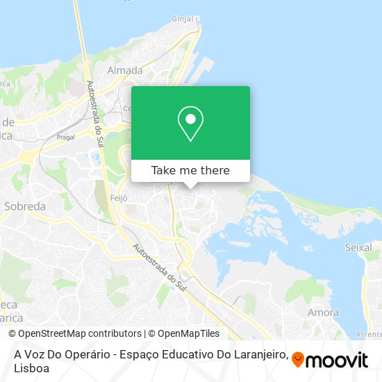 A Voz Do Operário - Espaço Educativo Do Laranjeiro mapa