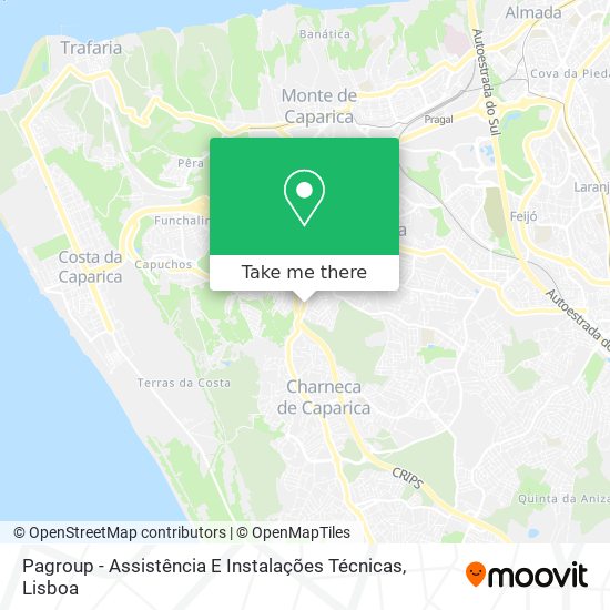 Pagroup - Assistência E Instalações Técnicas mapa