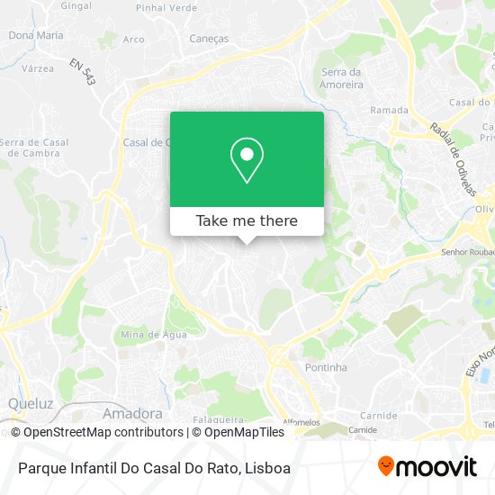 Parque Infantil Do Casal Do Rato mapa