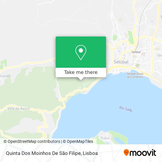 Quinta Dos Moinhos De São Filipe mapa