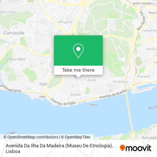 Avenida Da Ilha Da Madeira (Museu De Etnologia) map