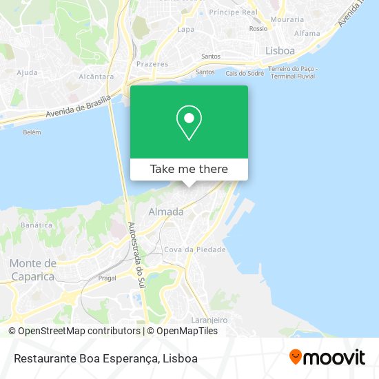 Restaurante Boa Esperança mapa