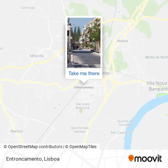Entroncamento map