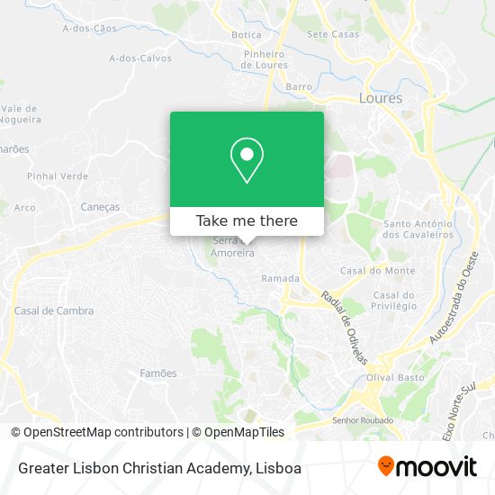 Greater Lisbon Christian Academy mapa
