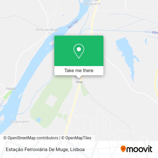 Estação Ferroviária De Muge map