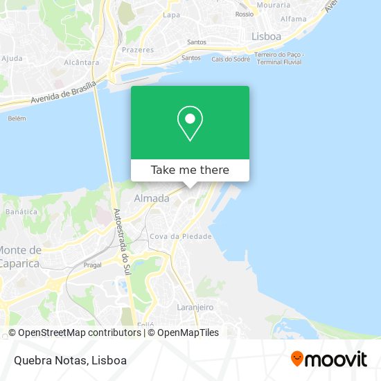 Quebra Notas map