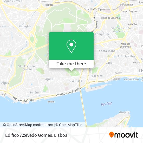 Edifíco Azevedo Gomes mapa