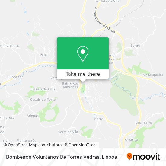 Bombeiros Voluntários De Torres Vedras mapa