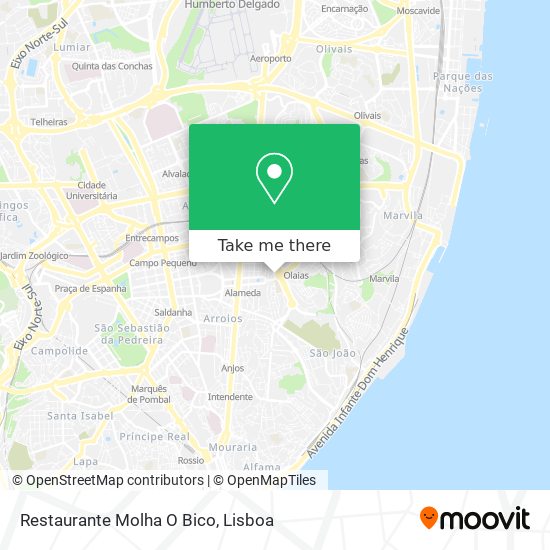 Restaurante Molha O Bico map