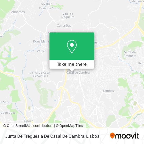 Junta De Freguesia De Casal De Cambra map