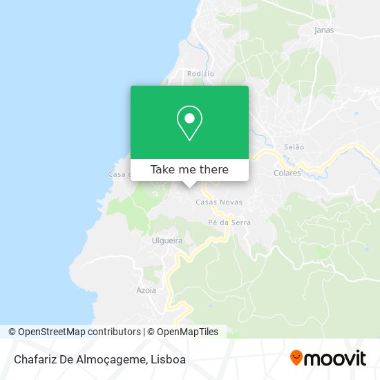 Chafariz De Almoçageme map