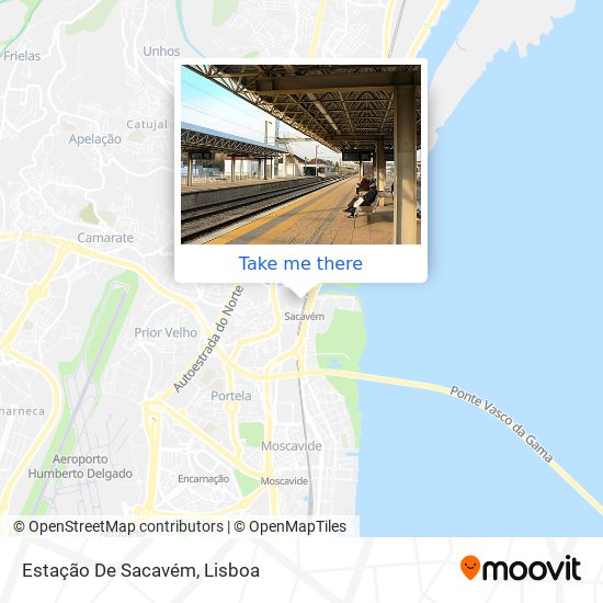 Estação De Sacavém mapa