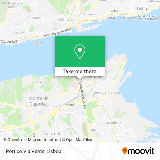 Pórtico Via Verde mapa