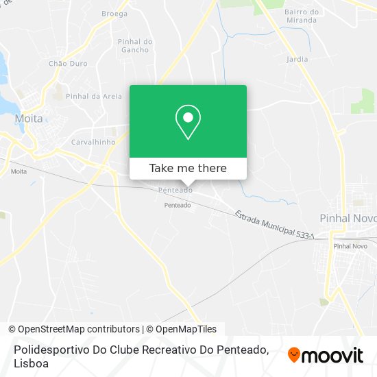 Polidesportivo Do Clube Recreativo Do Penteado map