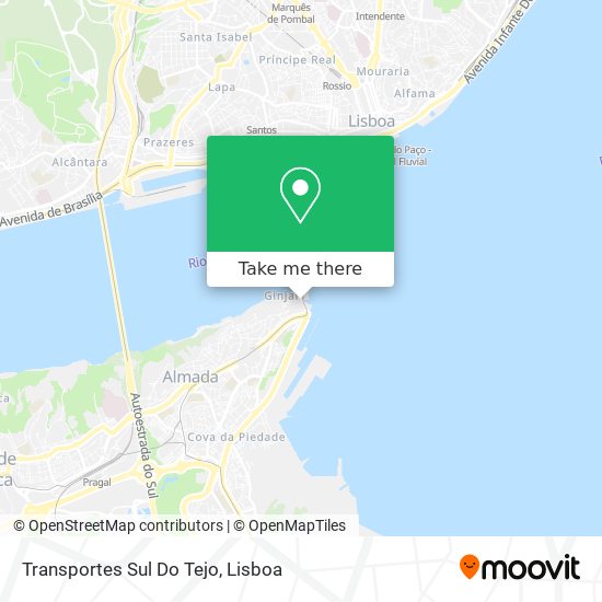 Transportes Sul Do Tejo mapa