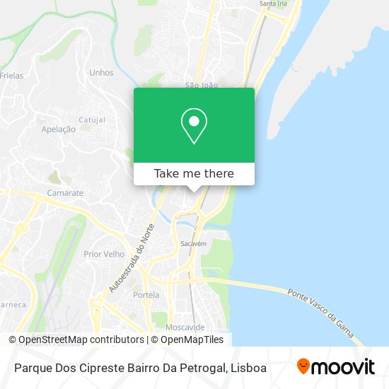 Parque Dos Cipreste Bairro Da Petrogal map
