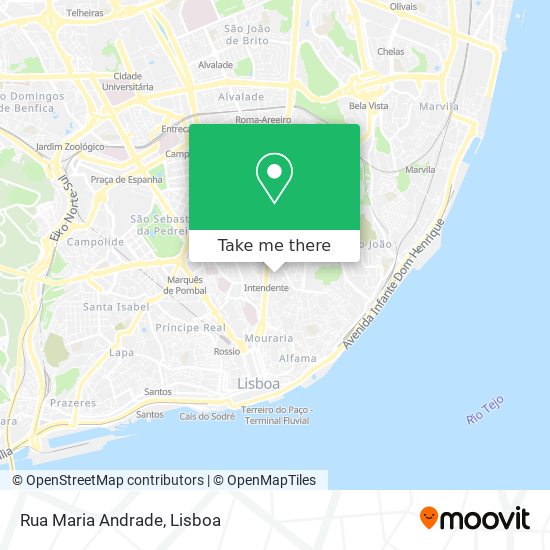 Rua Maria Andrade map