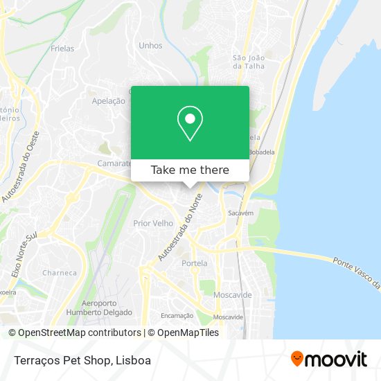 Terraços Pet Shop mapa