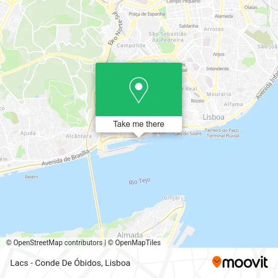 Lacs - Conde De Óbidos map