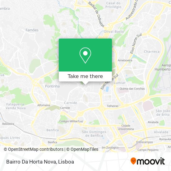 Bairro Da Horta Nova mapa
