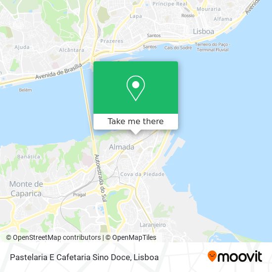 Pastelaria E Cafetaria Sino Doce mapa