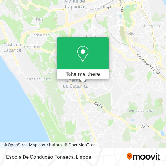 Escola De Condução Fonseca map