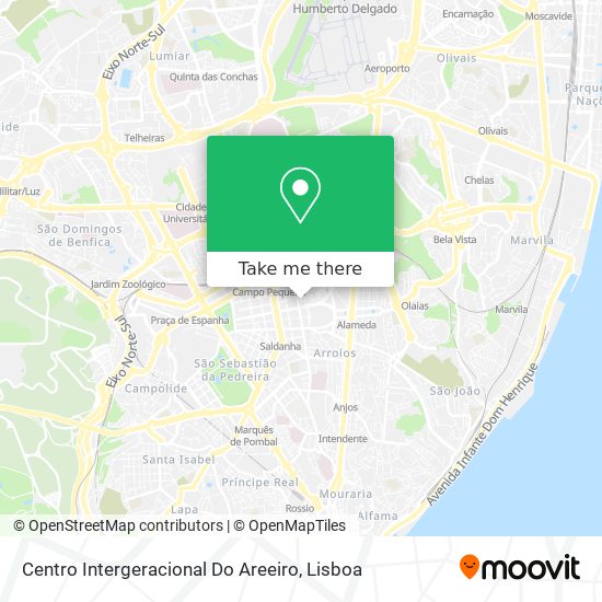 Centro Intergeracional Do Areeiro map
