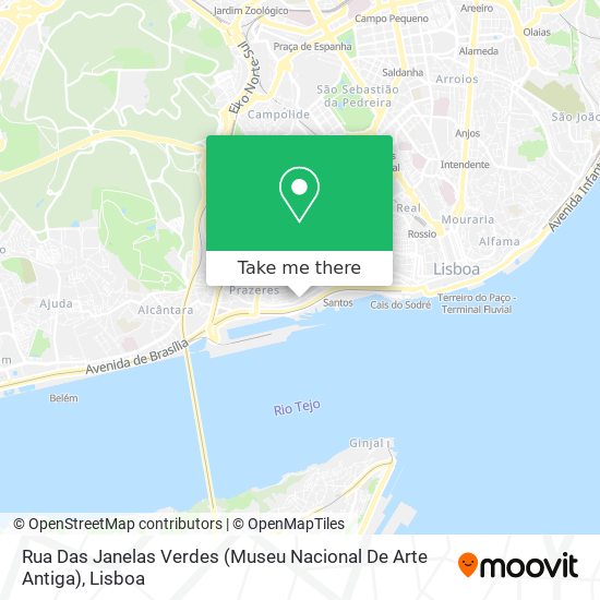 Rua Das Janelas Verdes (Museu Nacional De Arte Antiga) map