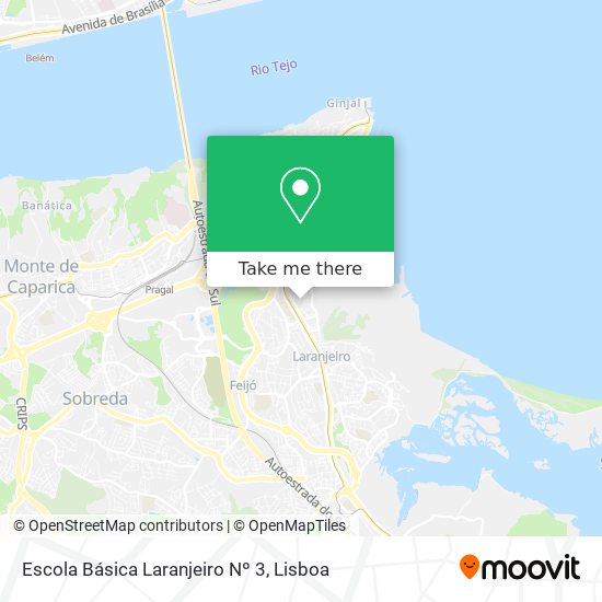 Escola Básica Laranjeiro Nº 3 map