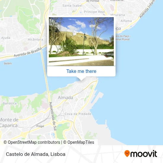 Castelo de Almada map
