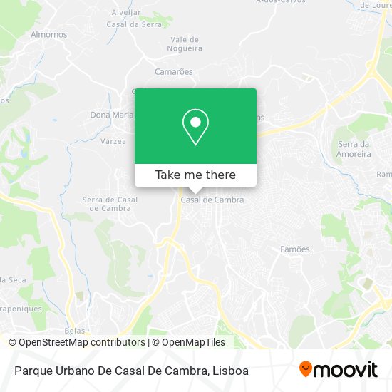 Parque Urbano De Casal De Cambra mapa