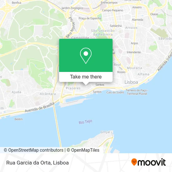 Rua Garcia da Orta map