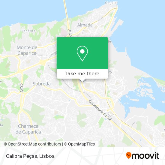Calibra Peças mapa
