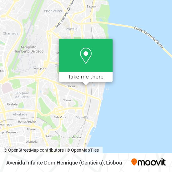 Avenida Infante Dom Henrique (Centieira) map