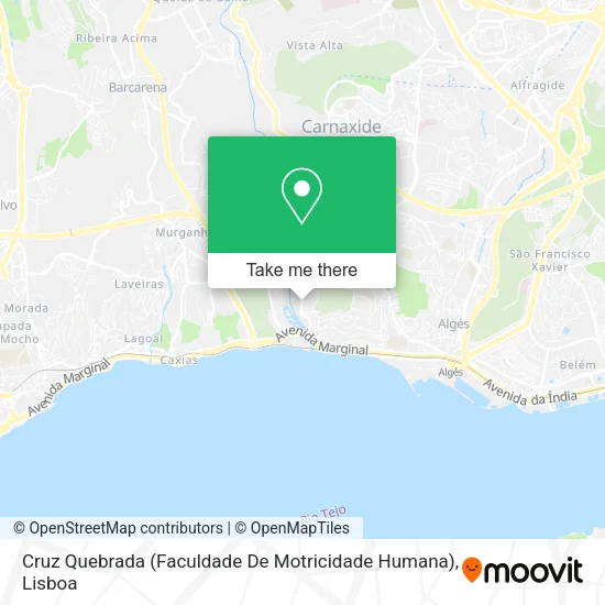 Cruz Quebrada (Faculdade De Motricidade Humana) map