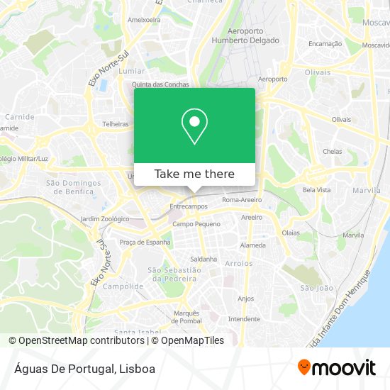 Águas De Portugal map