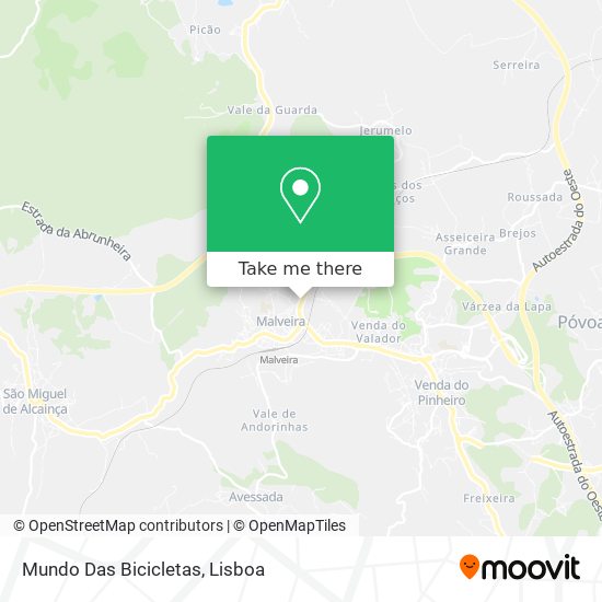 Mundo Das Bicicletas mapa