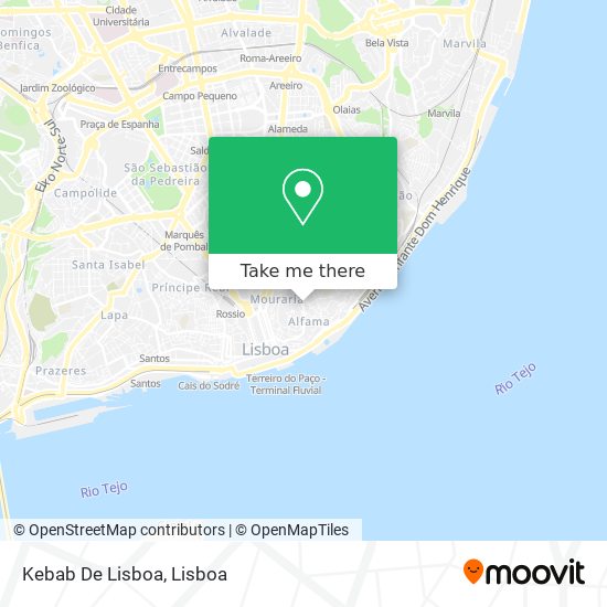 Kebab De Lisboa mapa