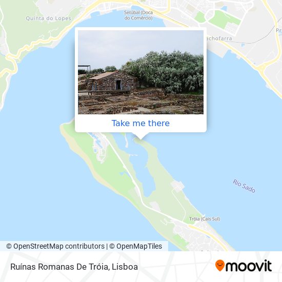 Ruínas Romanas De Tróia map