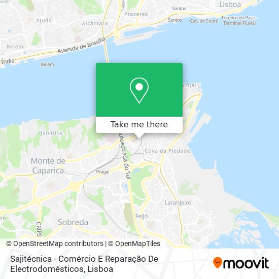 Sajitécnica - Comércio E Reparação De Electrodomésticos mapa