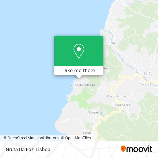Gruta Da Foz mapa