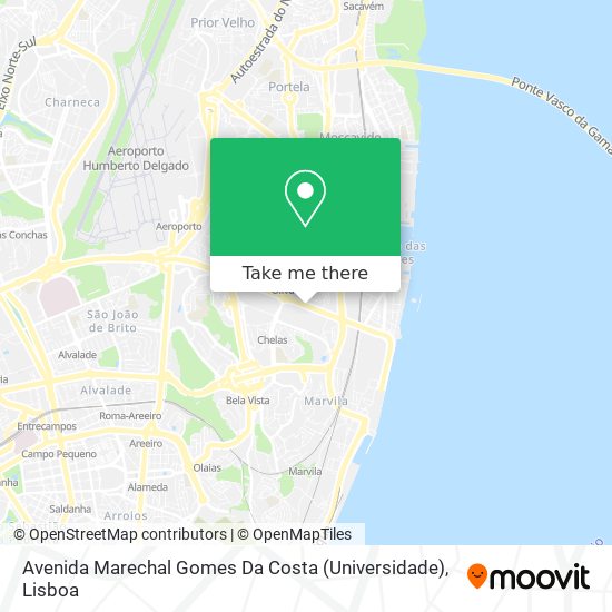 Avenida Marechal Gomes Da Costa (Universidade) mapa