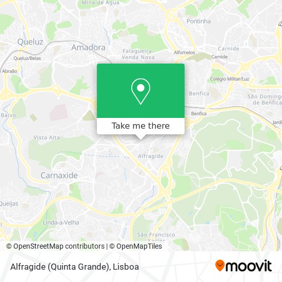Alfragide (Quinta Grande) mapa