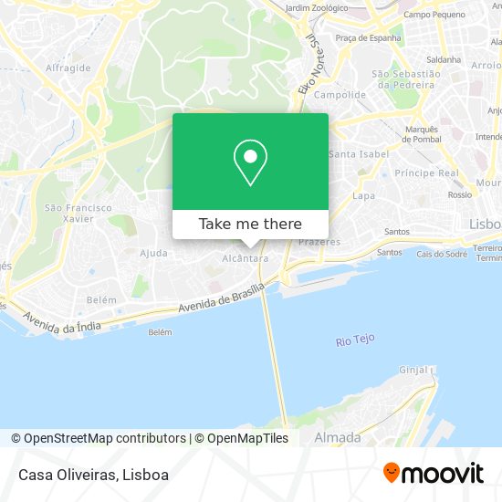 Casa Oliveiras map