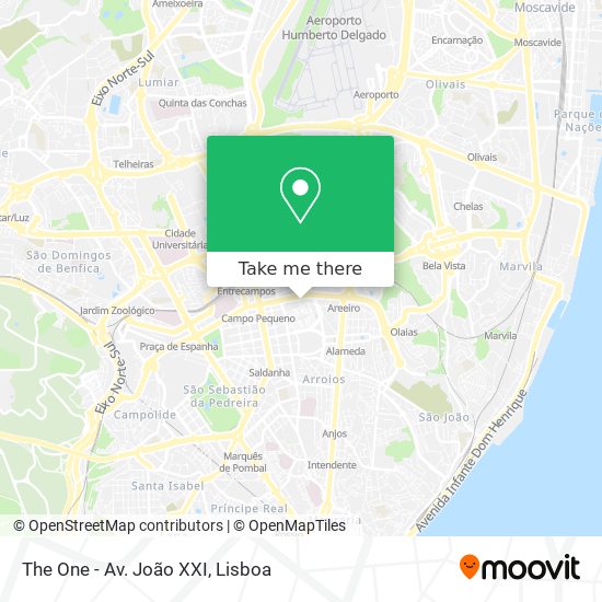 The One - Av. João XXI mapa