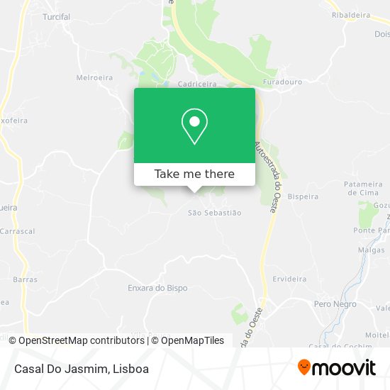 Casal Do Jasmim mapa