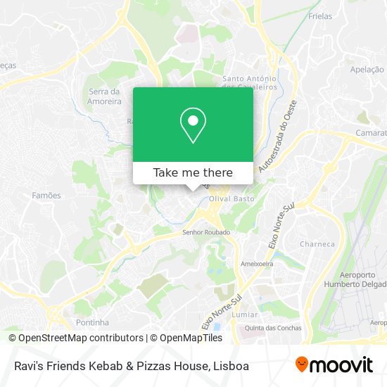 Ravi's Friends Kebab & Pizzas House mapa