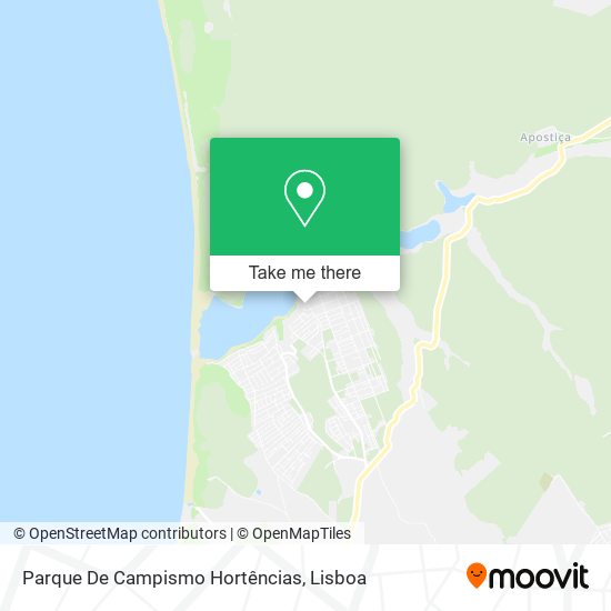 Parque De Campismo Hortências mapa